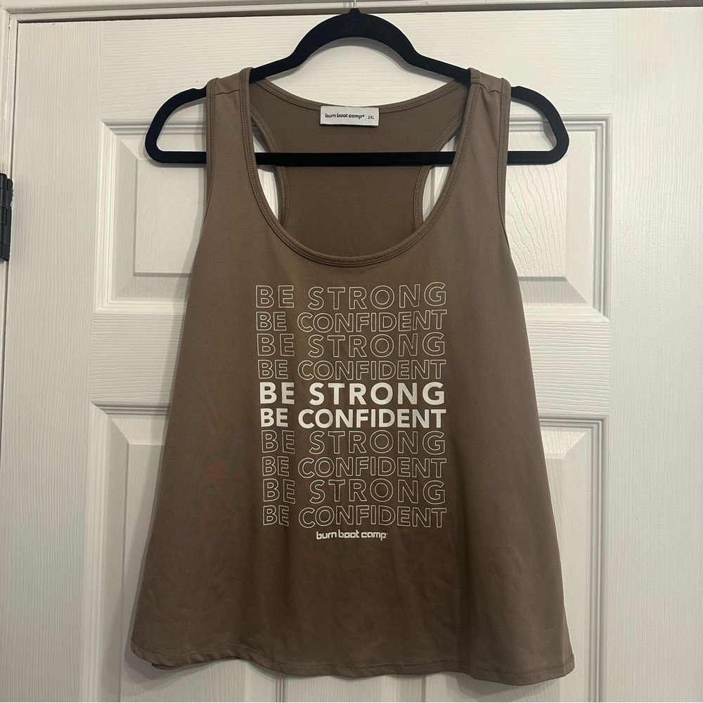 Burn Boot Camp Women's Brown Tank Top